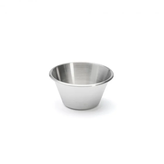 Bassine conique inox bord roulé ouvert Ø16cm