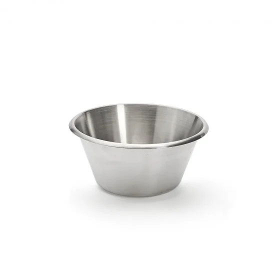 Bassine conique inox bord roulé ouvert Ø20cm