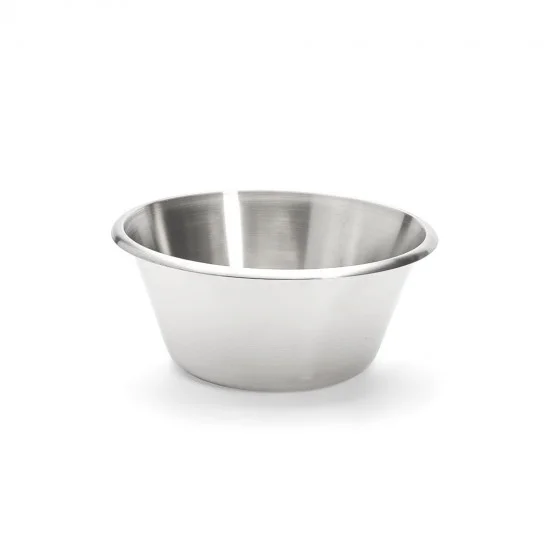 Bassine conique inox bord roulé ouvert Ø24cm