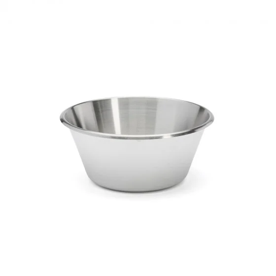 Bassine conique inox bord roulé ouvert Ø28cm