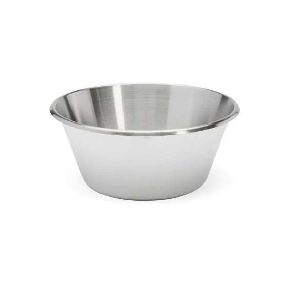 Bassine conique inox bord roulé ouvert Ø32cm