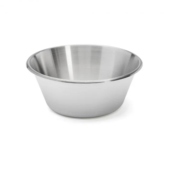 Bassine conique inox bord roulé ouvert Ø40cm