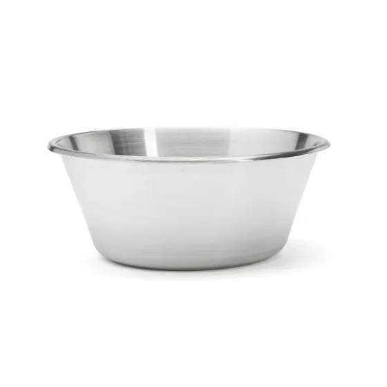 Bassine conique inox bord roulé ouvert Ø40cm