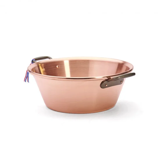 Bassine en cuivre extra-lourde Ø40cm