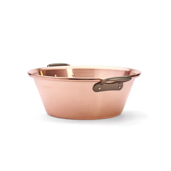 Bassine en cuivre extra-lourde Ø40cm
