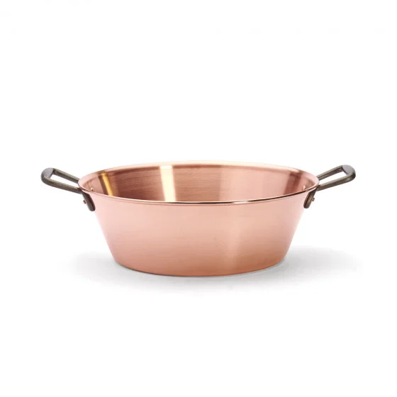 Bassine en cuivre lourde Ø38cm