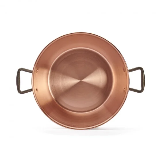Bassine en cuivre lourde Ø38cm