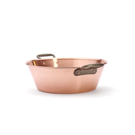 Bassine en cuivre lourde Ø38cm