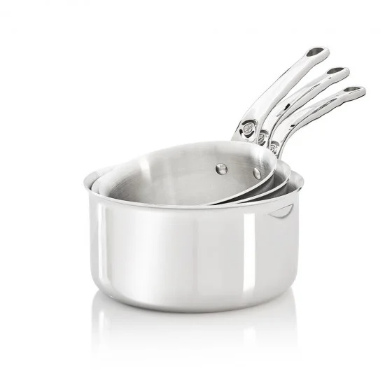 Batterie de 3 casseroles en inox AFFINITY Ø16-18-20cm