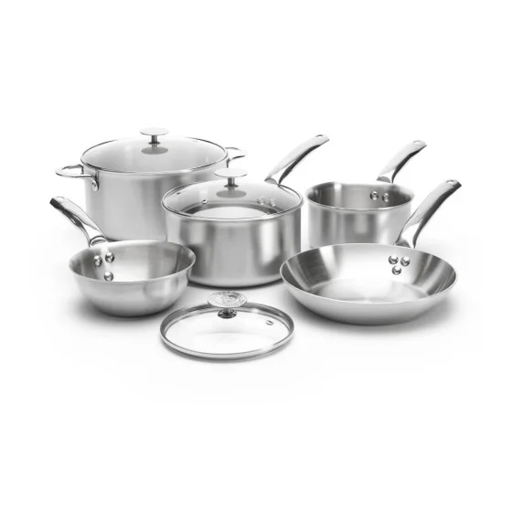 Batterie de 8 pièces en inox ALCHIMY