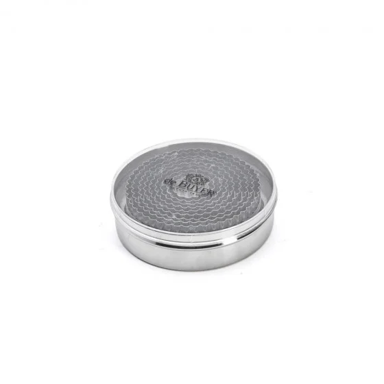 Boîte de 9 découpoirs ronds cannelés en inox Ø3 à 11cm
