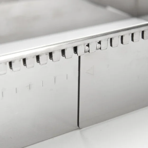 Cadre extensible inox Rectangle 21,5x11,5cm à 40x21cm