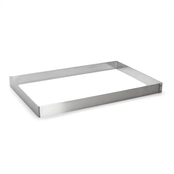Cadre rectangulaire Opéra inox 57x37x4,5cm