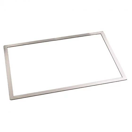 Cadre rectangulaire biscuit Joconde inox 61x41cm