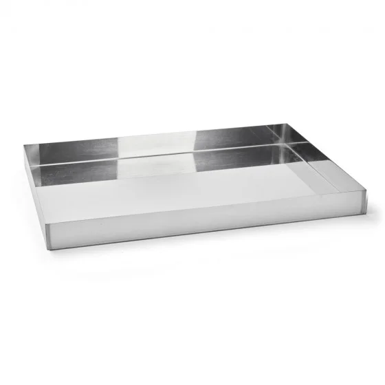 Caisse à génoise inox bords droits 60x40x5cm