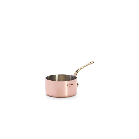 Casserole en cuivre INOCUIVRE Ø10cm monture laiton