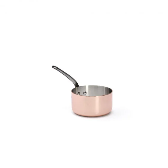 Casserole en cuivre INOCUIVRE Ø14cm monture fonte d'acier
