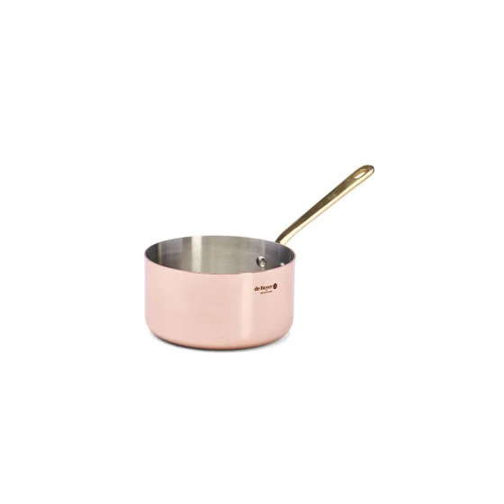 Casserole en cuivre INOCUIVRE Ø16cm monture laiton