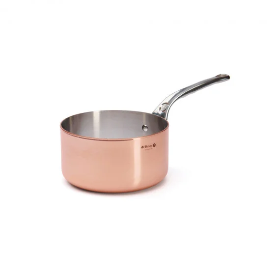 Casserole en cuivre PRIMA MATERA Ø18cm - queue fonte d'inox