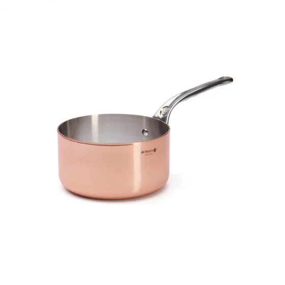 Casserole en cuivre PRIMA MATERA Ø20cm - queue fonte d'inox