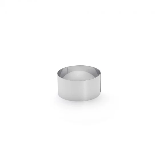 Cercle à entremets Vacherin inox Ø12cm H.6cm