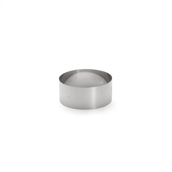 Cercle à entremets Vacherin inox Ø14cm H.6cm