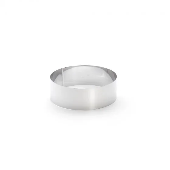 Cercle à entremets Vacherin inox Ø18cm H.6cm