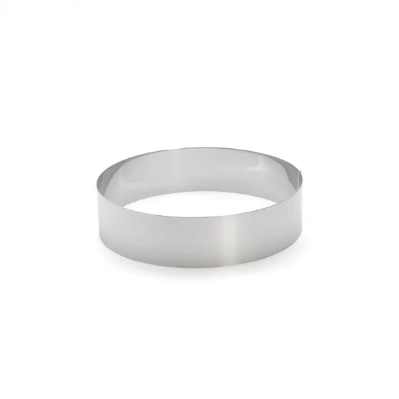 Cercle à entremets Vacherin inox Ø24cm H.6cm