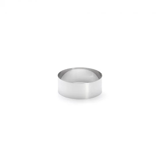 Cercle à entremets rond inox Ø10cm H.4,5cm