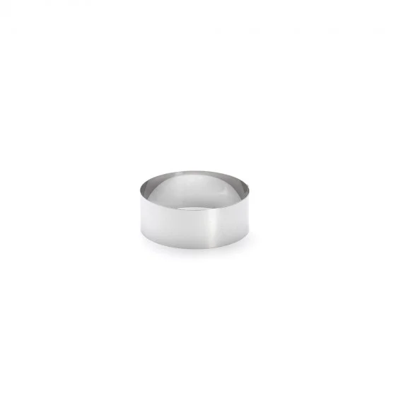 Cercle à entremets rond inox Ø12cm H.4,5cm