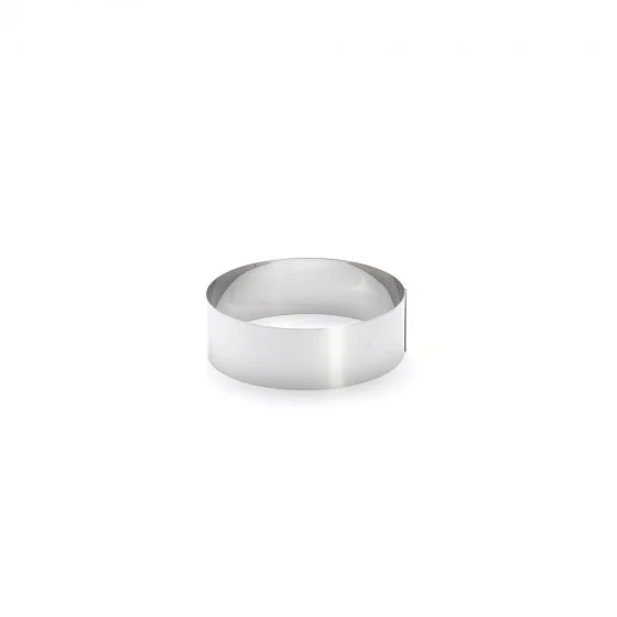 Cercle à entremets rond inox Ø14cm H.4,5cm