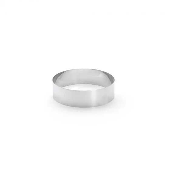 Cercle à entremets rond inox Ø16cm H.4,5cm
