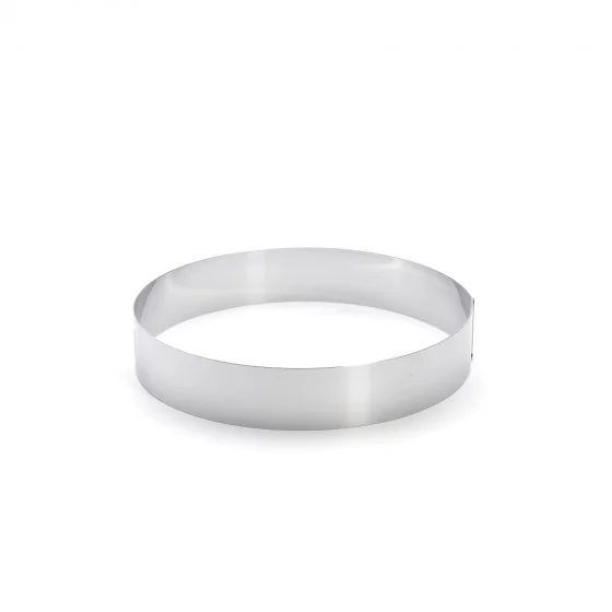 Cercle à entremets rond inox Ø24cm H.4,5cm