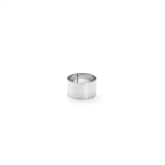 Cercle à entremets rond inox Ø7,5cm H.4,5cm