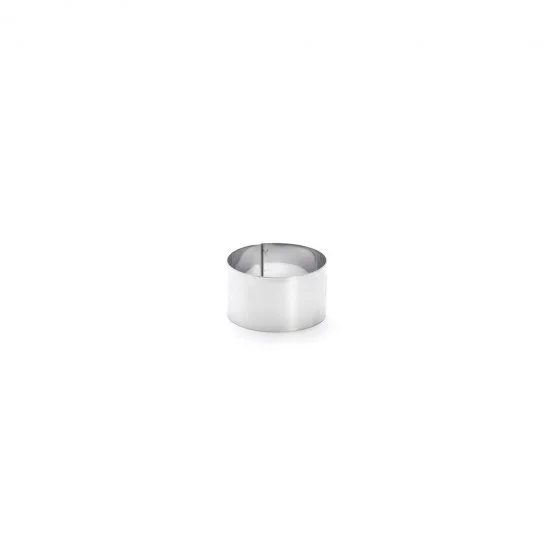 Cercle à entremets rond inox Ø8cm H.4,5cm