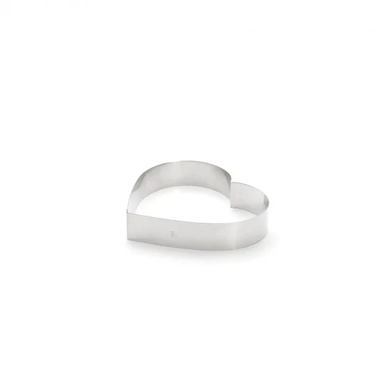 Cercle à pâtisserie inox coeur Ø18cm H.4cm