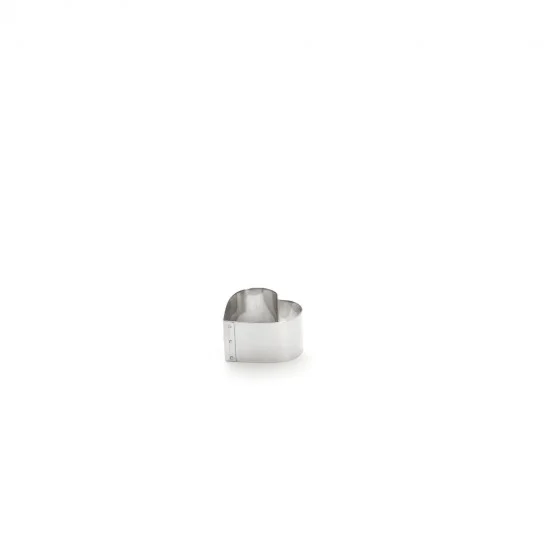 Cercle à pâtisserie inox coeur Ø6cm H.4cm