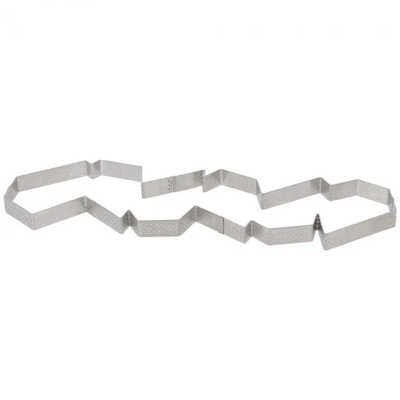 Cercle à tarte multiparts inox perforé 6 parts Expert Création C. RENOU