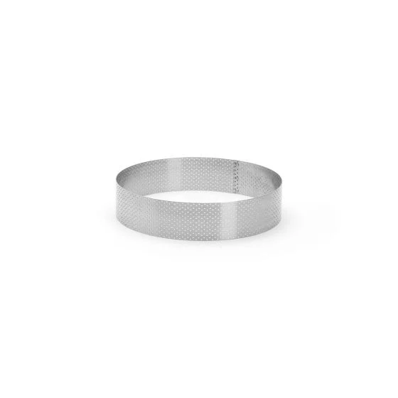 Cercle inox perforé Ø20x4,5cm
