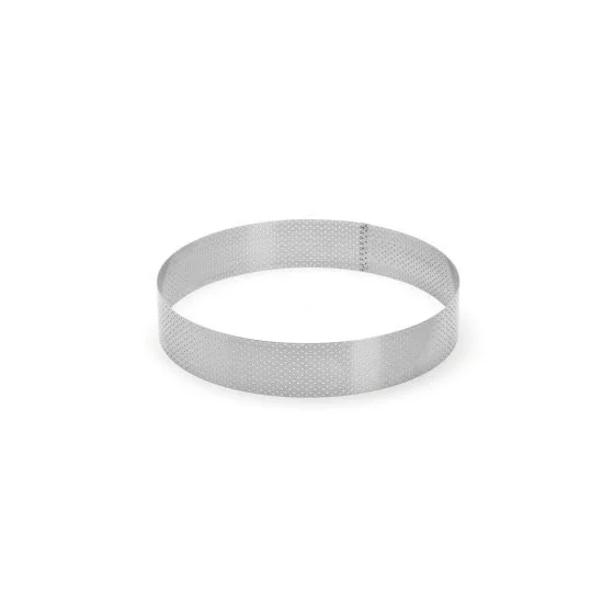Cercle inox perforé Ø24x4,5cm