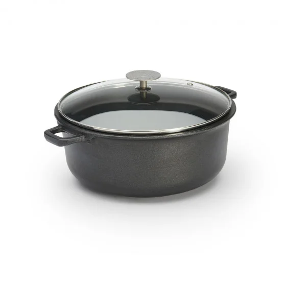 Coquelle anti-adhésive avec couvercle en verre CHOC EXTREME Ø24cm