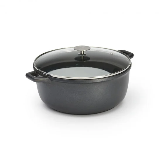 Coquelle anti-adhésive avec couvercle en verre CHOC EXTREME Ø28cm