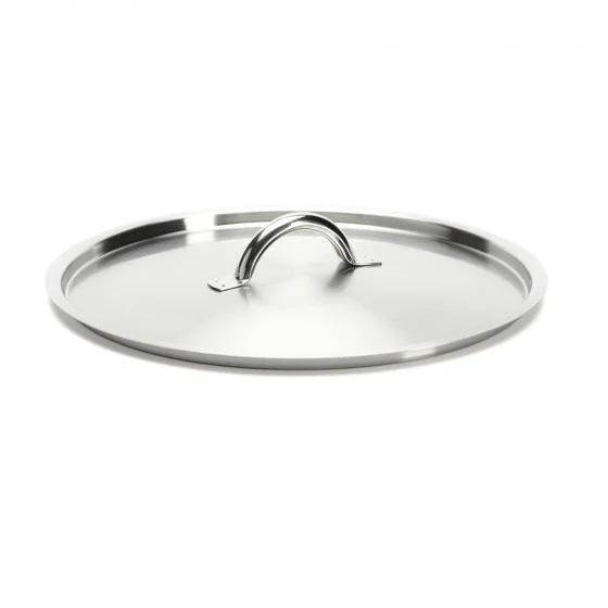 Couvercle en inox brossé Ø28cm