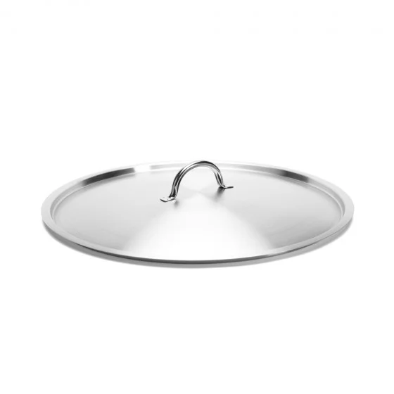 Couvercle en inox brossé Ø50cm