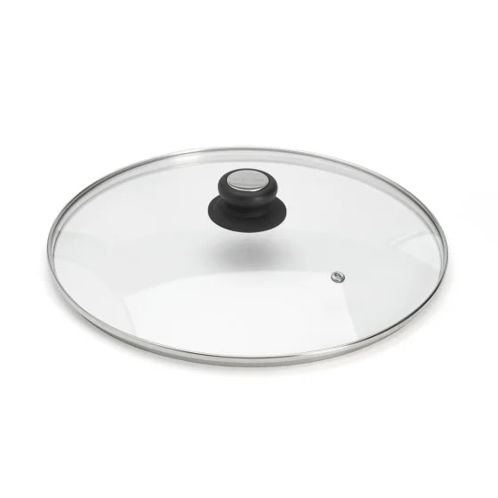 Couvercle en verre universel avec pontet bakélite Ø32cm