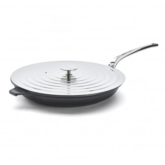 Couvercle universel en inox pour poêles Ø30-32cm