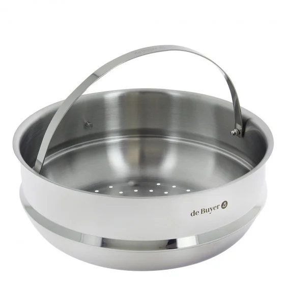 Cuit-vapeur en inox Ø24cm