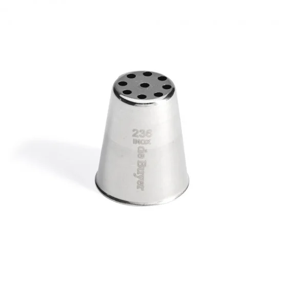 Douille à nid inox (ou douille à vermicelles) 9 trous Ø3mm