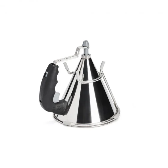 Entonnoir à piston avec pied 0,8L inox KWIK Noir