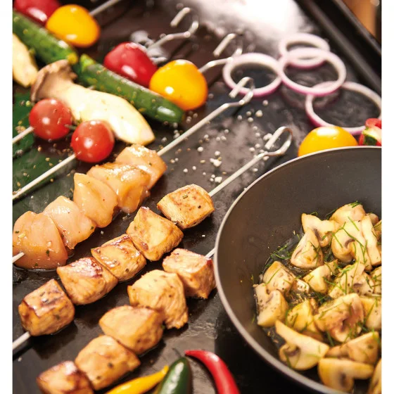 Lot de 10 Brochettes inox 35cm